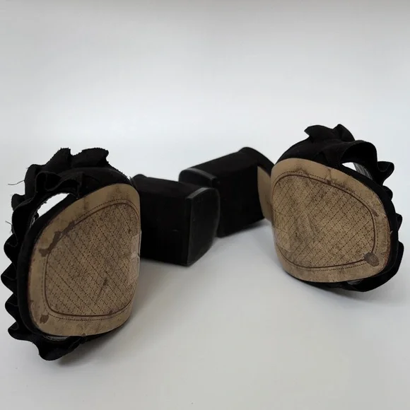 Jessica Simpson Black Ruffle Mules - Picture 3 of 5